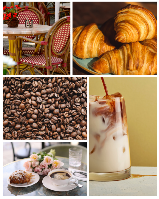 Meet Me At The Cafe ~ Coffee & Croissants