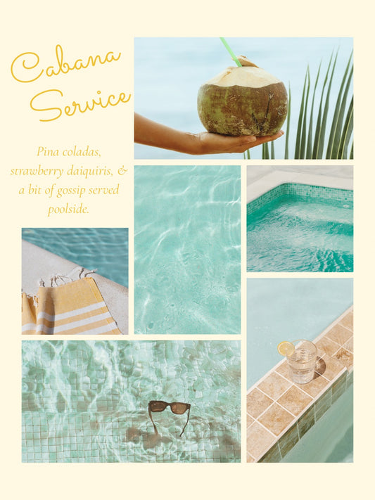 Cabana Service ~ Cocktails & Coconuts