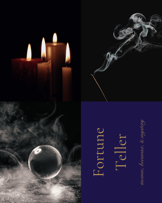 Fortune Teller ~ Burnt Incense Candle
