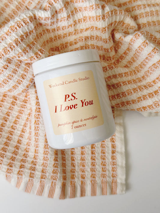 P.S. I Love You ~ Pumpkin Spice Candle