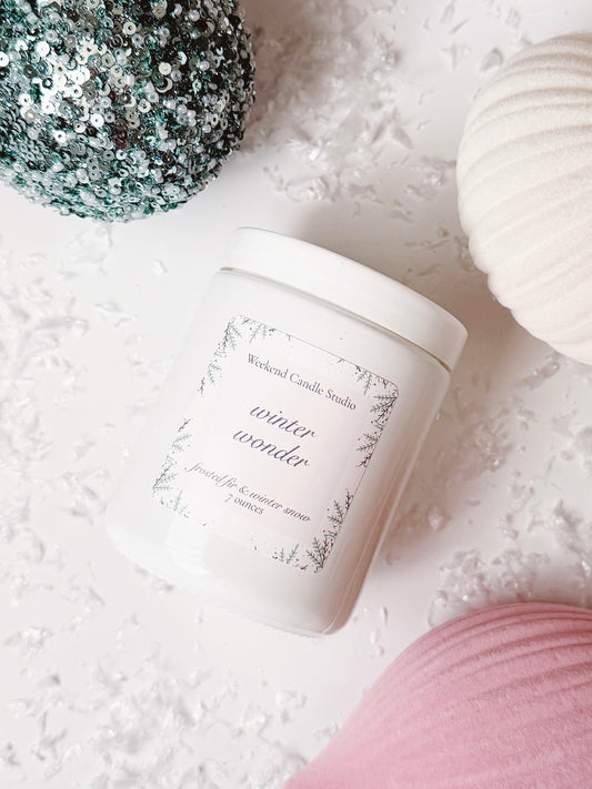 Winter Wonder ~ Frosted Fir Candle